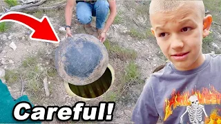Opening Mysterious Hole In The Ground!