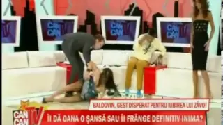 Oana Zavavoranu cade in direct la Tv la Emisiunea CanCanTV