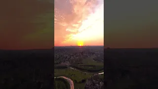 Drone Timelapse Sunset in North Dakota #shorts