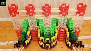 13 minutes of domino structures falling | NO MUSIC