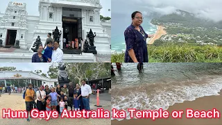 We went Venkateshwar Temple Helensburg, Bald Hill And Wattamolla Beach.