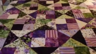 The finished Ultra Violet - Quilting Quickly