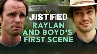 Raylan and Boyd's First Scene | Justified | FX