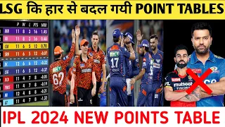 IPL 2024 NEW POINT TABLES ||After SRH vs LSG|  sunrise hydrabad won by 10 wickets ||ipl point table