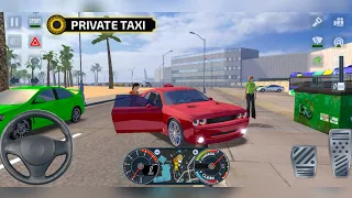 Taxi Sim 2020 - Private Dodge Challenger - Taxi Simulator - Taxi Games Android Gameplay