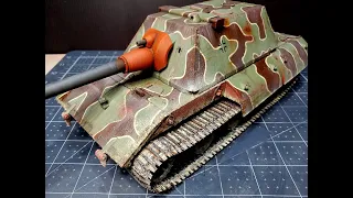 Amusing Hobby 1/35 German WWII E-100 Super Heavy Tank Complete Build. Part 3 Weathering.