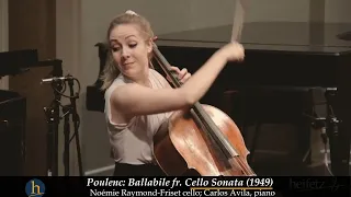 Poulenc: Cello Sonata - III. Ballabile  |  Noémie Raymond-Friset & Carlos Avila