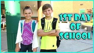 KAYLA AND TYLER'S FIRST DAY OF SCHOOL 2016 | We Are The Davises