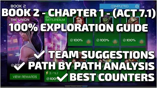 Act 7 - Chapter 1 - 100% Exploration FULL GUIDE and teams path by path - Marvel Contest of Champions