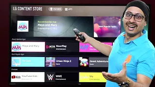 LG 4K Smart TV Content Store | All the Applications | Jio TV ? | How to add more Apps ? (Hindi)