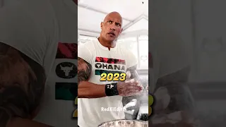 Dwayne Johnson style evolution 2023-1983 #shorts