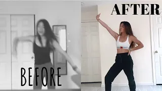 girl teaches herself to dance | 1 year dance transformation