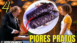 OS PIORES PRATOS JÁ FEITOS NO MASTER CHEF PARTE 4