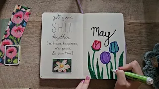 May Floral Bullet Journal Setup