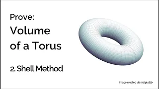 Prove: Volume of a Torus (Shell Method)