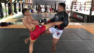 Muay Thai Play Sparring: Saksurin vs Saileuat