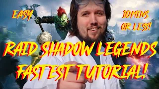 FINISH THE RAID SHADOW LEGENDS TUTORIAL FAST! | Raid: Shadow Legends