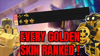 RANKING EVERY GOLDEN SKIN  IN TDS  Golden Skins Ranked