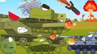 Pertempuran tank yang mengerikan. Tank kartun untuk anak-anak. Dunia tank.
