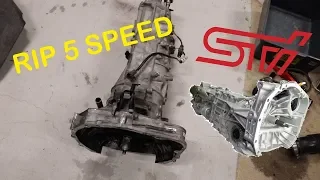 5 Speed Is Out !! WRX 6 Speed Conversion Episode #2