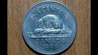5 центов 1999г. Канада