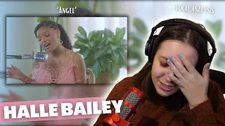 HALLE BAILEY Angel (Acoustic Performance) | Vocal Coach Reaction (& Analysis) | Jennifer Glatzhofer