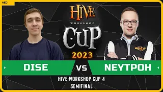 WC3 - [NE] Dise vs Neytpoh [NE] - Semifinal - Hive Workshop Cup 4