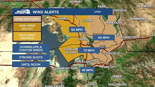 Snow still falling but temperatures in the 60s and 70s coming to Utah