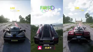 McLaren Senna - Koenigsegg Agera RS - Mercedes AMG One | Forza Horizon 5 Drag Race