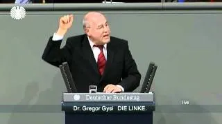 Gregor Gysi, DIE LINKE: "Die Deutschen haften im Umfang von 100 Milliarden Euro"