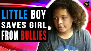 Little Boy Saves Girl From Bullies, Watch What Happens.