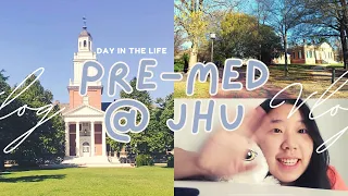 A day in the life of a premed at johns hopkins - orgo, studying, physical therapy and more