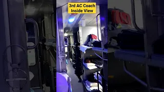3rd AC Coach inside view | 3rd AC Economy Coach | Rajdhani Express | Indian Railways |IRCTC #shorts