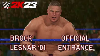 WWE 2K23 Brock Lesnar '01 Full Official Entrance!