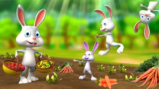 खरगोश का प्यारा परिवार - Rabbit's Lovely Family 3D Animated Hindi Moral Stories | JOJO TV Hindi