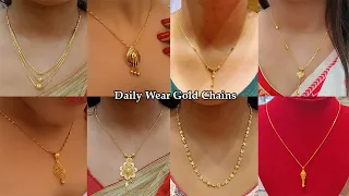 Latest daily wear gold chains from 4 grams with price || Apsara Fashions