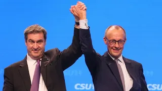 Merz wirft Scholz Respektlosigkeit vor – CSU-Parteitag