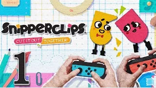 Snipperclips Co-op Walkthrough HD - Noisy Notebook - Part 1