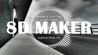 Eminem & Linkin Park & Alan Walker - Legends Never Die [8D TUNES / USE HEADPHONES] 🎧