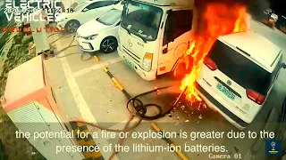 TOP FIRES COMPILATION !Electric Cars And Batteries Catch On Fire And Explode! During Charging