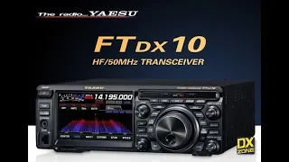 First time playing with the YAESU FTDX-10