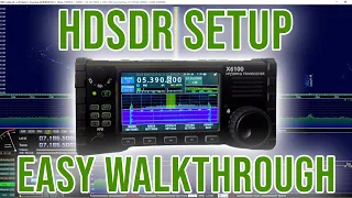 Xiegu X6100 I/Q Out with HDSDR - Walkthrough Tutorial - Rig Control!