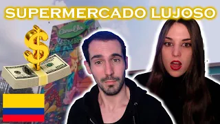 REACCIONAMOS A: ¿COMO ES EL SUPERMERCADO MAS LUJOSO DE COLOMBIA? 🇨🇴  *EN ESPAÑA NO TENEMOS ESTO😒*