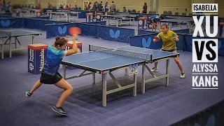 Isabella Xu (2253) vs Alyssa Kang (2049) // US Open 2022 U17 Girls Singles 12-20-22 Prelim