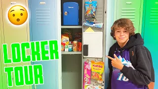 8TH GRADE LOCKER TOUR | MINI-FRIDGE, SNACK BAR, CANDY MACHINE & ENOUGH SUPPLIES TO LIVE IN LOCKER