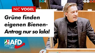 Grüne finden eigenen Bienen-Antrag nur so lala! – Nic Vogel (AfD)