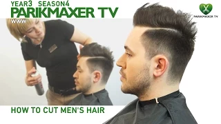 Мужская стрижка в стиле сайкобилли Men's Hair Styles With Side Parting.  парикмахер тв parikmaxer.tv