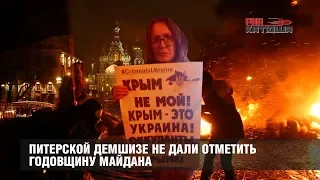 Питерской демшизе не дали отметить годовщину Майдана