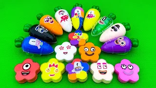 Numberblocks, Alphablocks | Looking CLAY in Carrot, Flower, Star Shapes Coloring! Satisfying ASMR