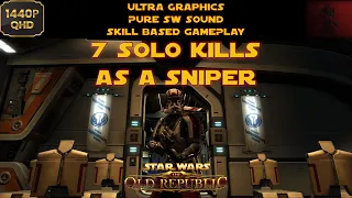 7 Solo kills in a row as a Sniper, One man Army - Virulence Sniper | SWTOR PvP 7.3